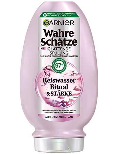 Garnier Wahre Schätze Reiswasser Ritual & Stärke Glättende Spülung, 200 ml - Produktabbildung
